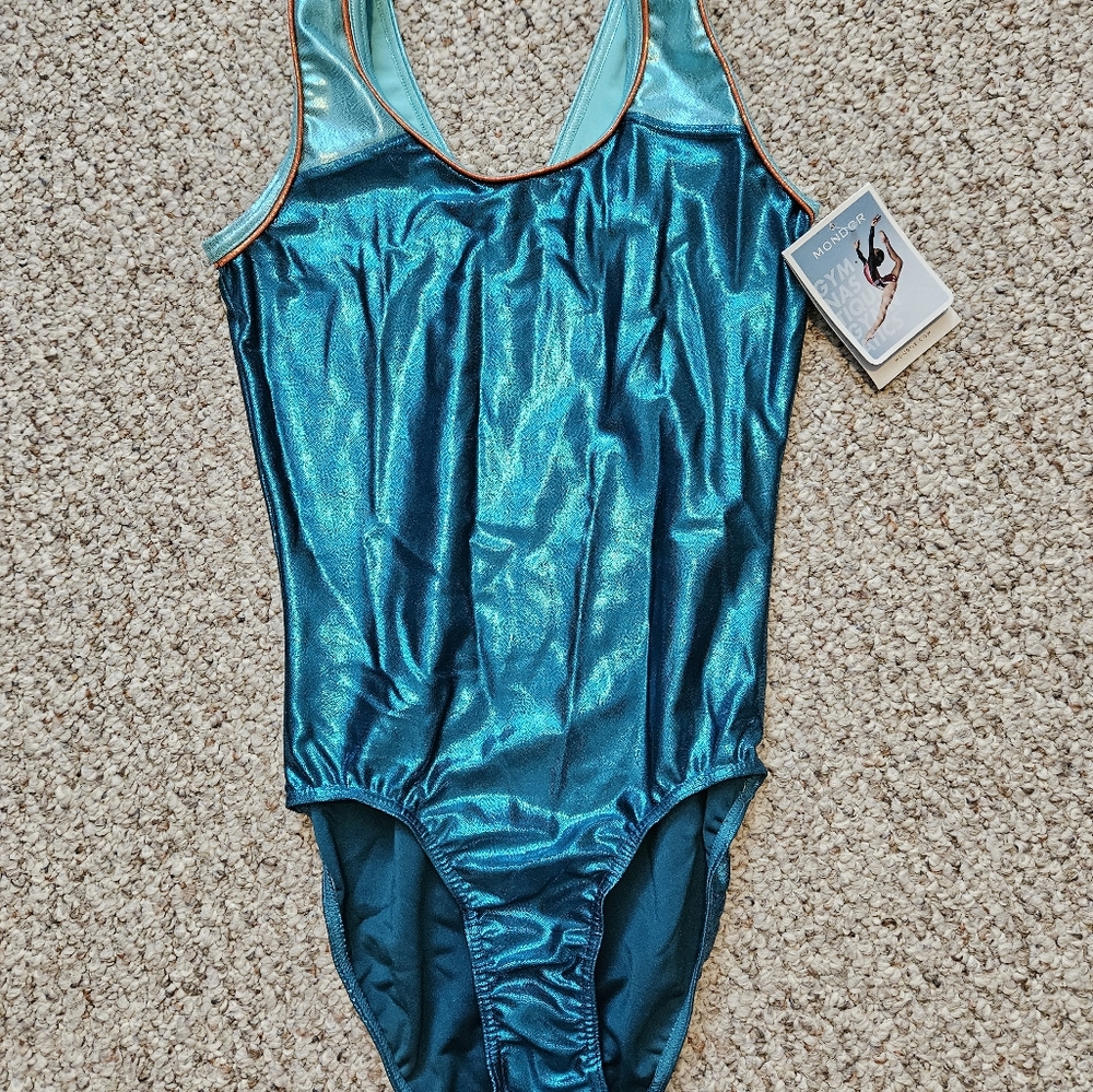 Mondor girls gymnastics leotard NWT